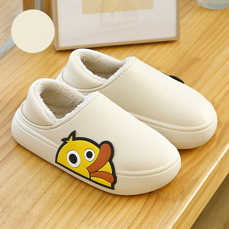 Cartoon Cute Bear Wearing Household Cotton Shoes Indoor And Outdoor