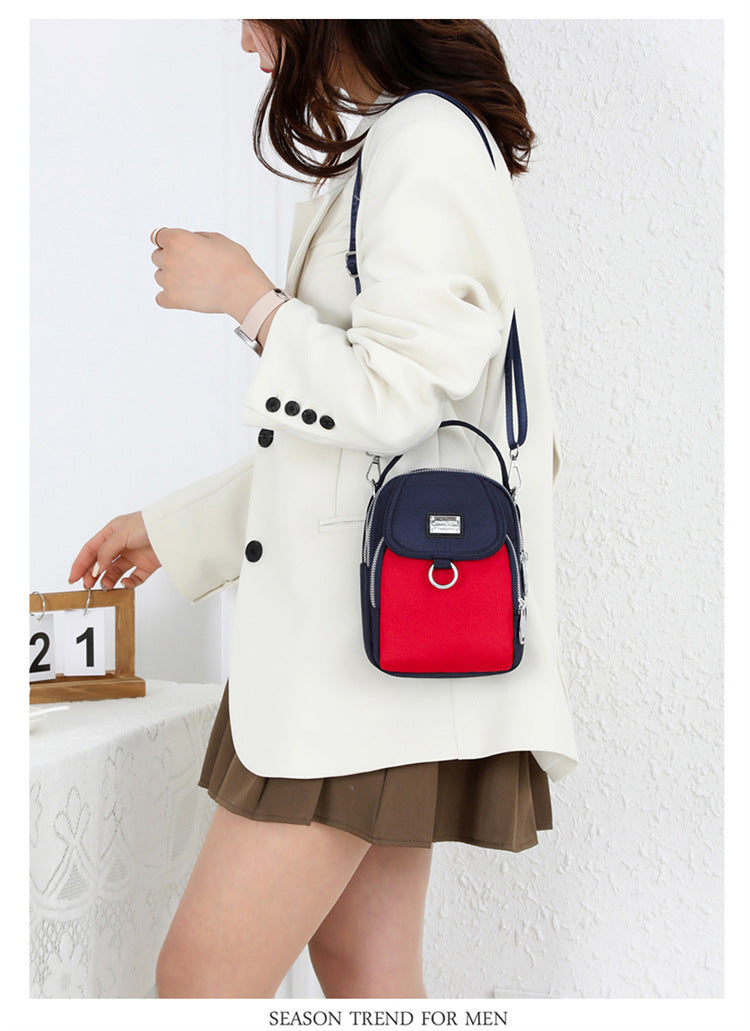 Women's Shoulder Messenger Bag Hand-carrying Oxford Cloth Mobile Phone Bag