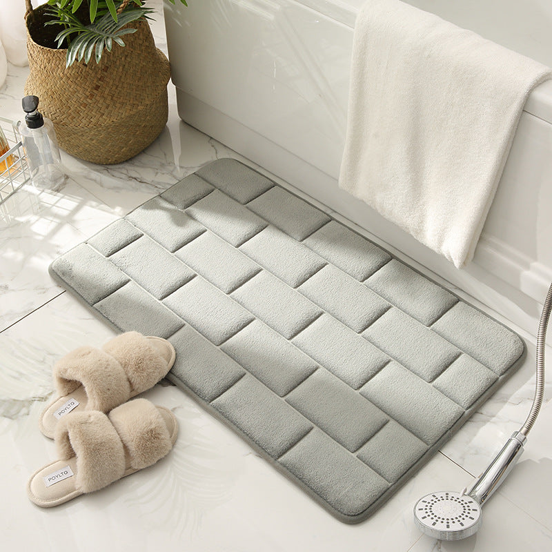 Water-Absorbent Quick-Drying Carpet Bathroom Non-Slip Mat