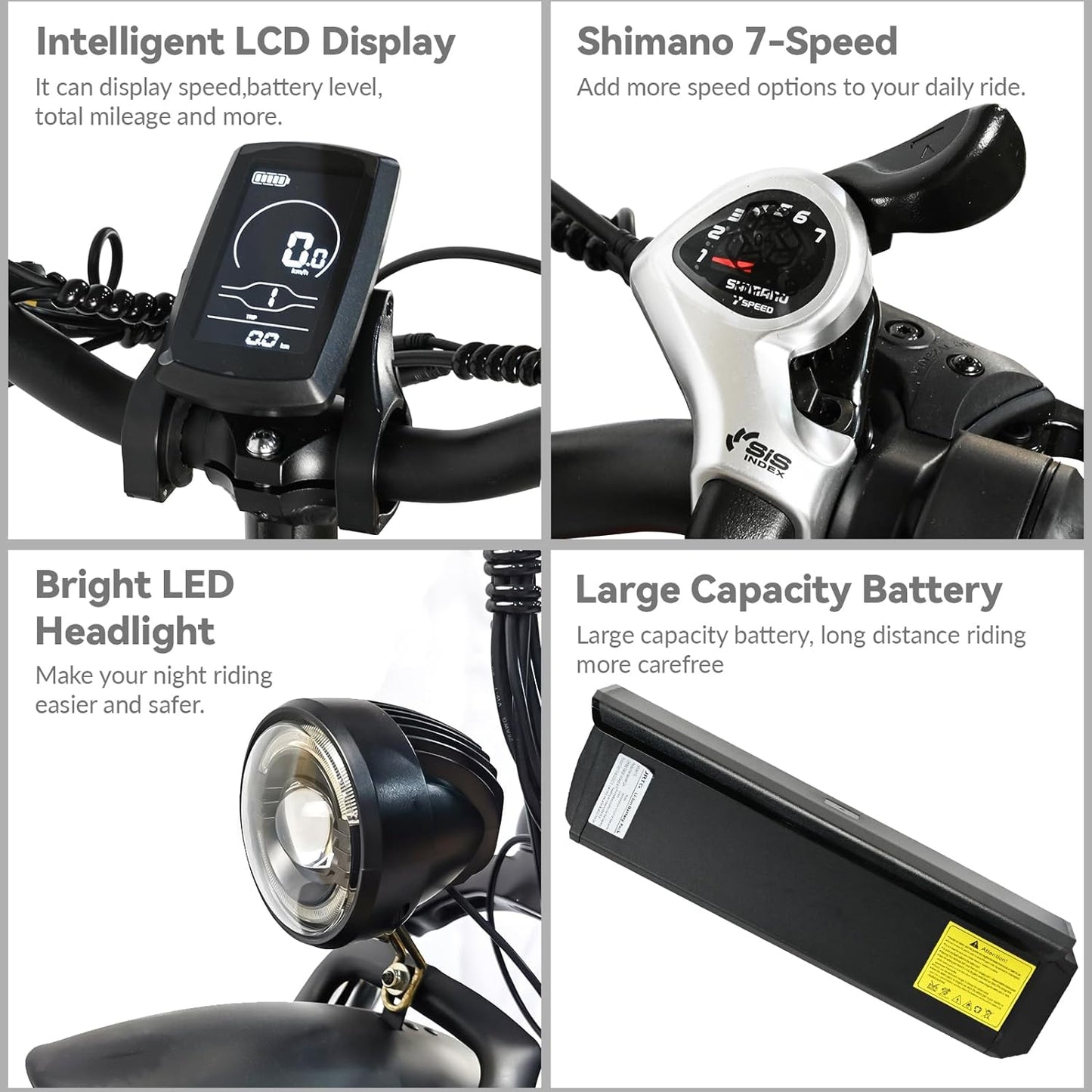 Electric Bike For Adults, Snowmobile 20 X 4 Inches Fat Tire Bike, 500W Motor Electric Bicycle, 25MPH Mountain E-Bike