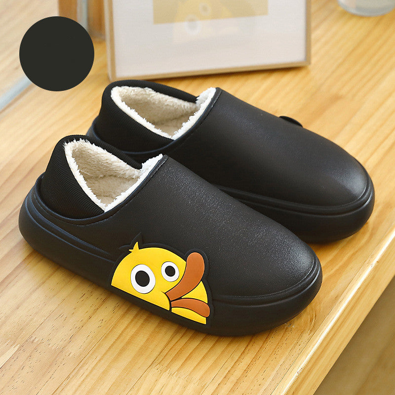 Cartoon Cute Bear Wearing Household Cotton Shoes Indoor And Outdoor