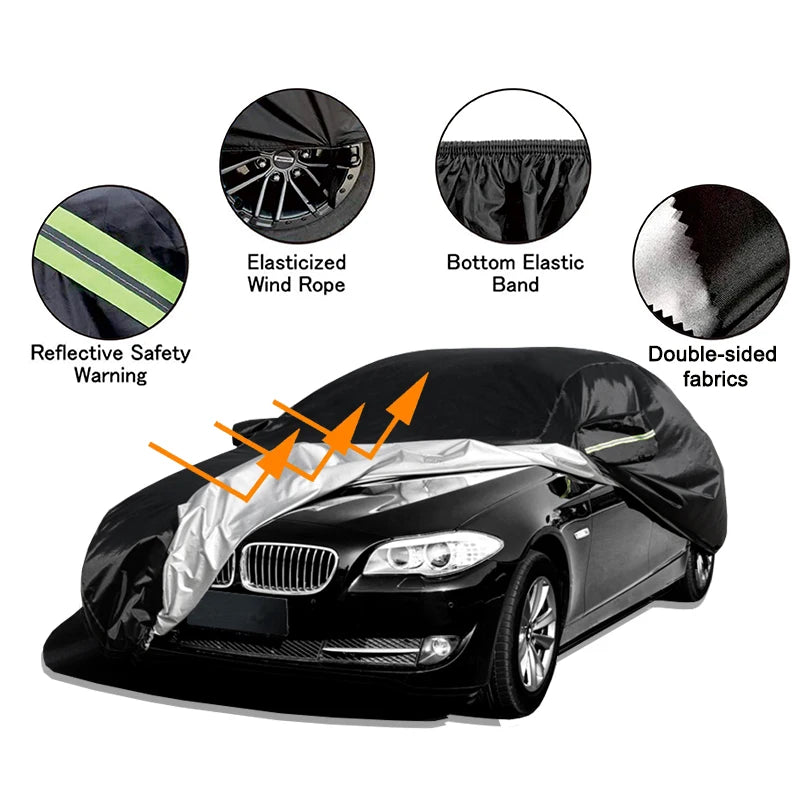 Kayme Car Covers Outdoor Sun Protection for audi A3 A4 A5 A6 B6 B7 B8 C5 C6 Q3 Q5