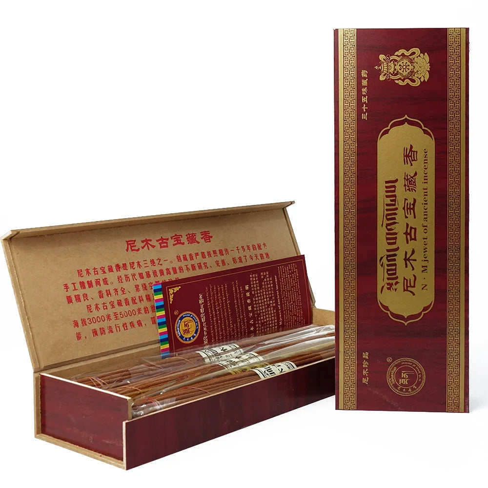 Traditional Handmade Tibetan Incense Sticks Aroma Spiritual Relaxation Buddha Meditating Fragrant Physiotherapy