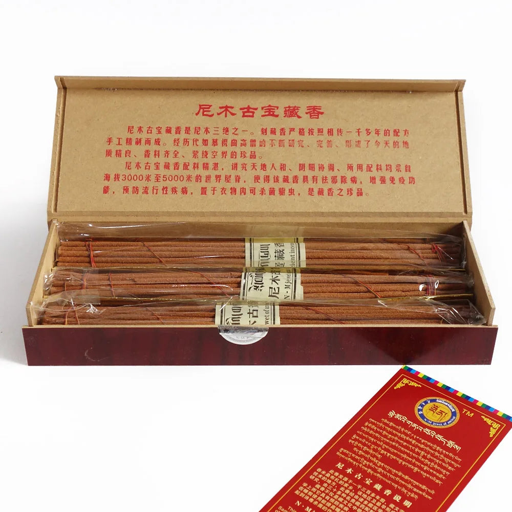 Traditional Handmade Tibetan Incense Sticks Aroma Spiritual Relaxation Buddha Meditating Fragrant Physiotherapy