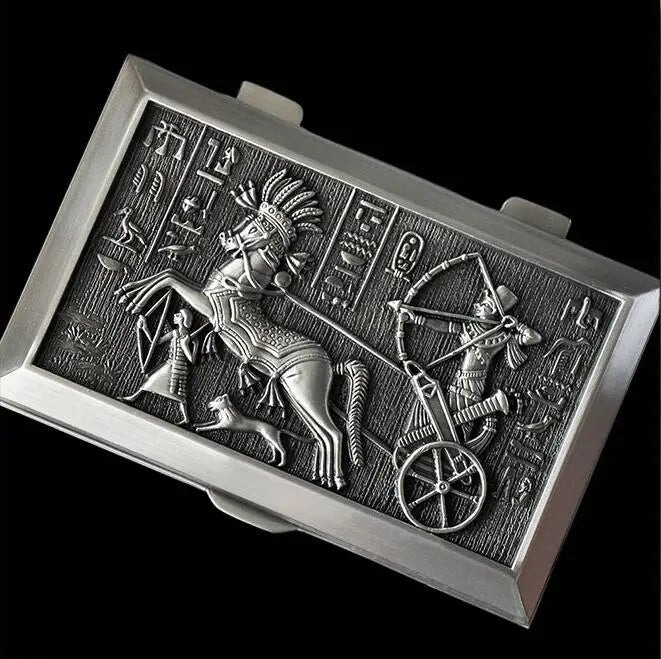 Egyptian Style Sall Size Alloy Metal Jewelry Storage Box Earring Storage Container Tin Box For Girl's Gift Z037