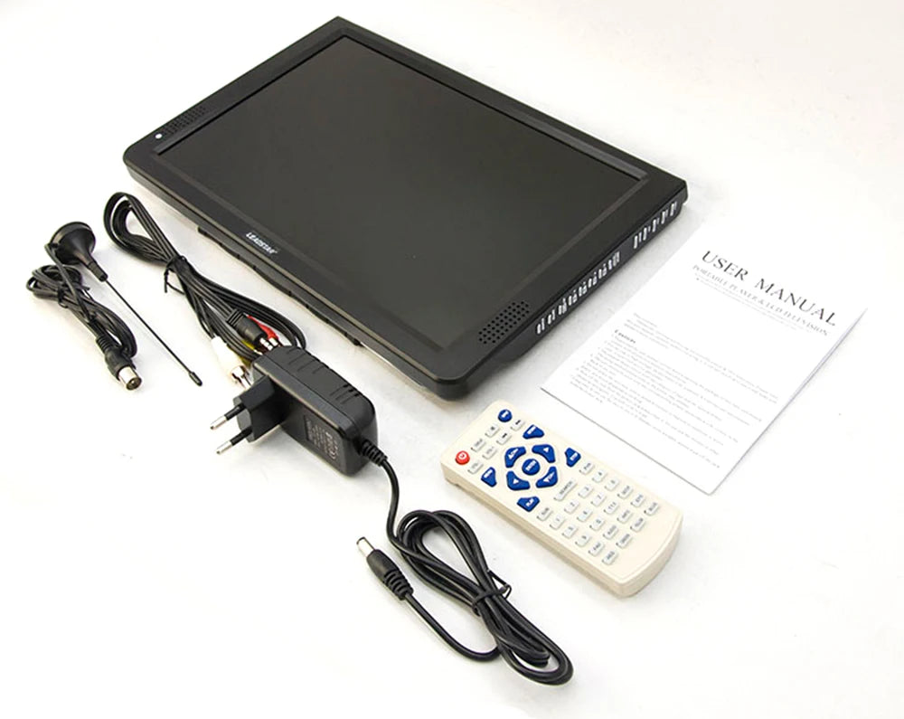 LEADSTAR D12 LED TV 11.6 inch Portable Display digital player DVB-T2 ATSC Portable TV USB TF Card HDMI-Compatible Car charger