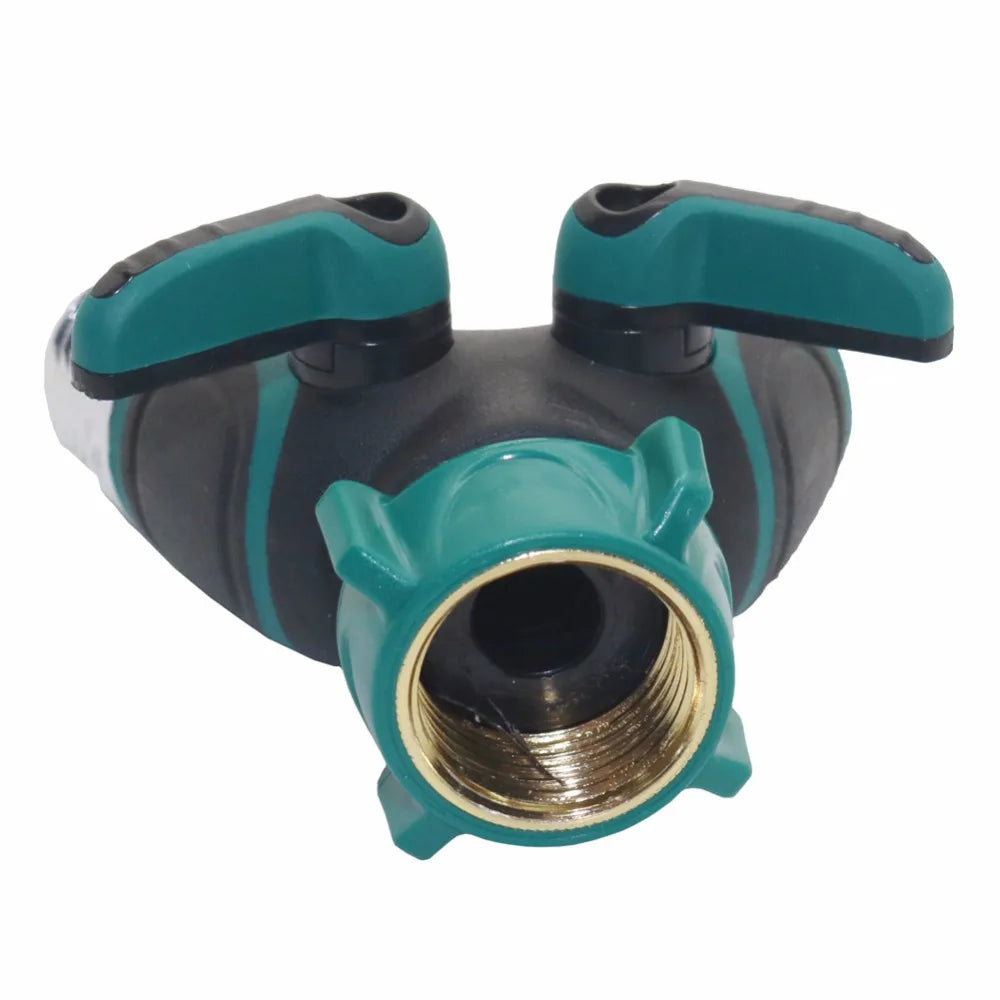 3/4 inch Hose Connector Garden Hose Splitter 2 Way Garden Water Connectors For Lawn, Garden Irrigation
