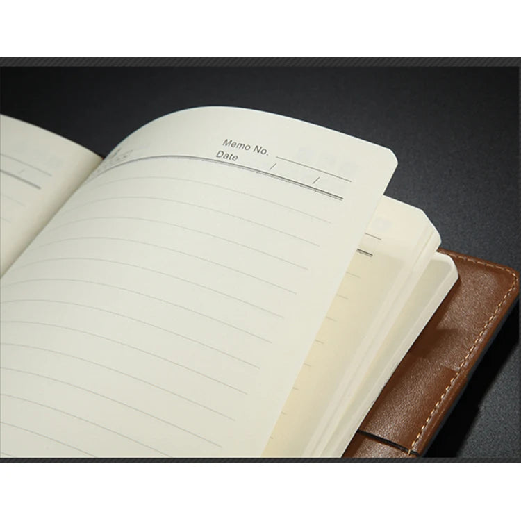 Creative Office PU Leather Notebook A5 B5 Daily Planner Agenda 2024 Hardcover Notebook Business Diary Notepad Note Book cover