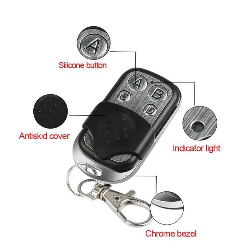 5pcs10pcs 433MHz Remote Control 4CH Car Key Garage Door Gate Opener Remote Control Duplicator Electronic Gate Control Duplicator