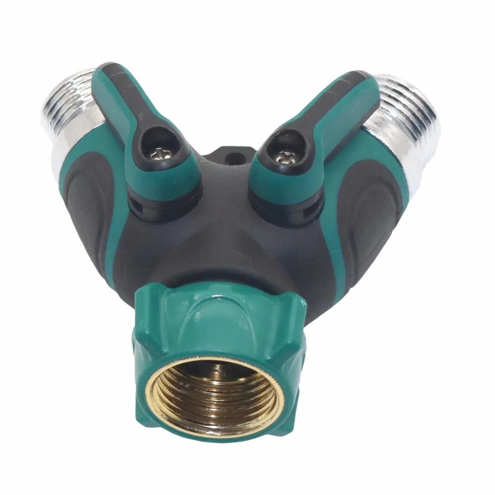 3/4 inch Hose Connector Garden Hose Splitter 2 Way Garden Water Connectors For Lawn, Garden Irrigation