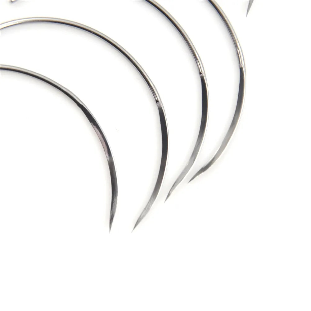 10Pcs Durable Metal 1/2 8*28 Corner Medical Needle Suture Surgical Tool Double Eyelid Veterinary Equipment Livestock Tools