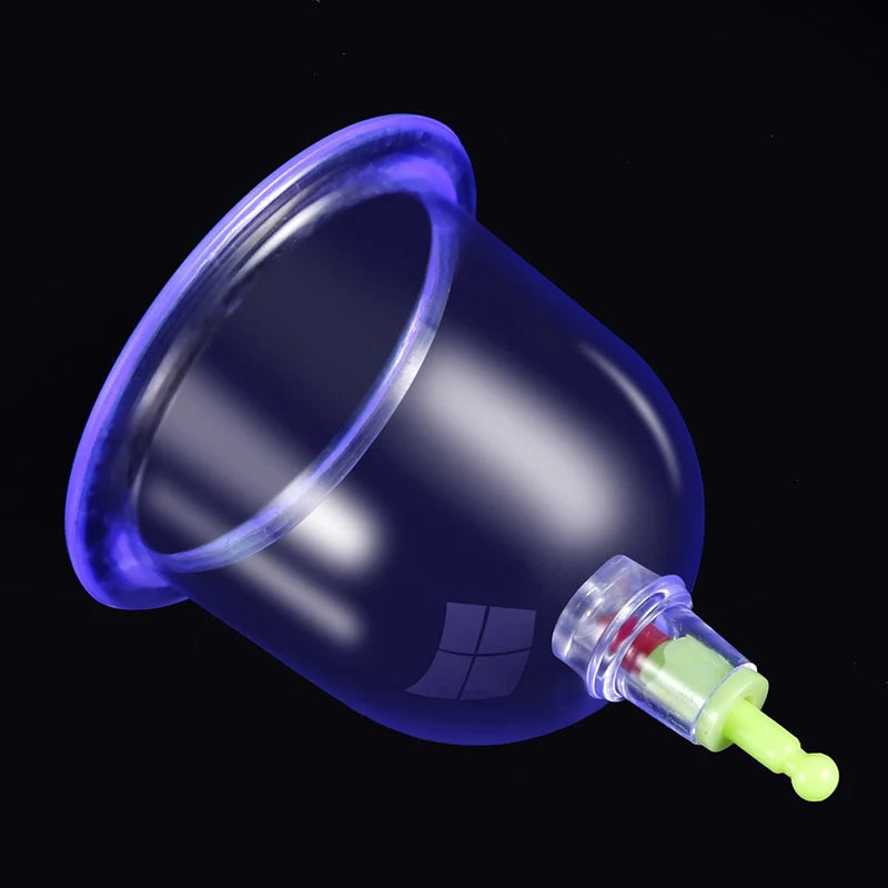 Effective Health Care 12 Cupping Cups Medical Vacuum Cans Suction Therapy Device Back Body Massage anti-cellulite massager Set