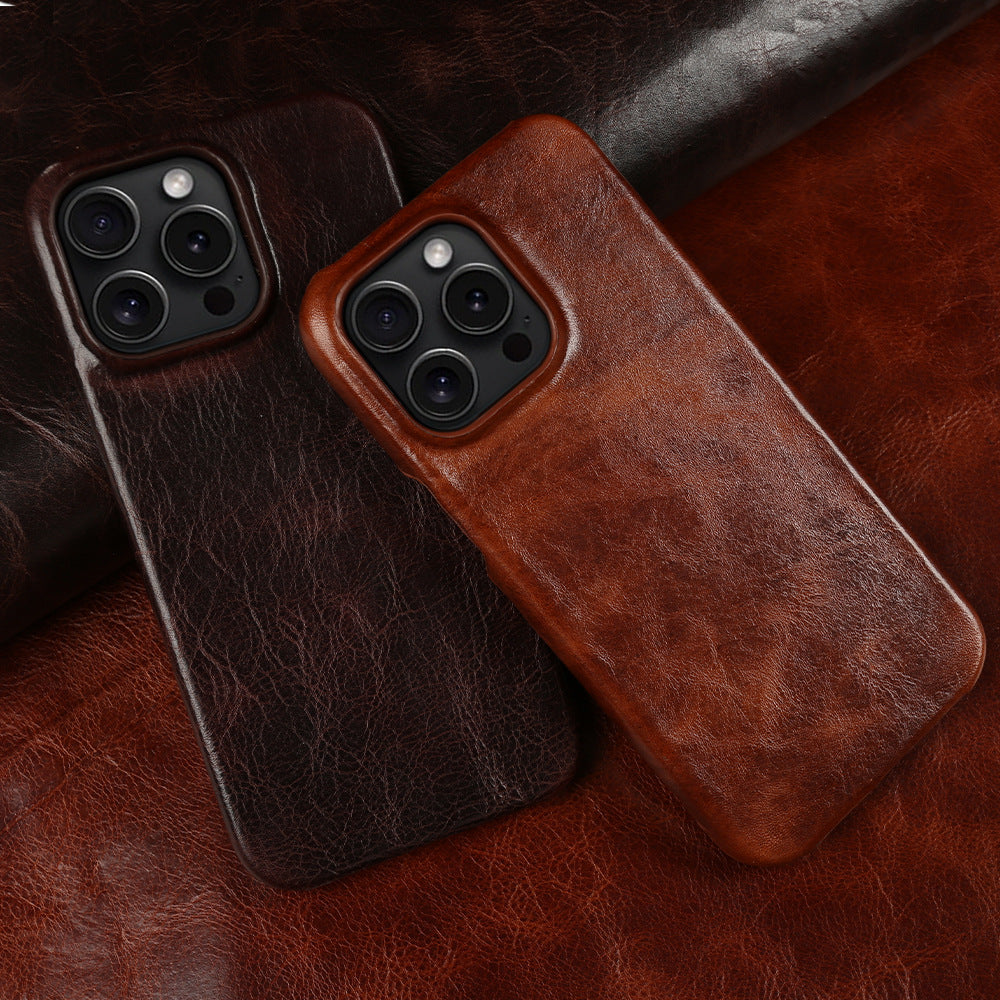 Suitable For 15Promax Phone Case High-grade Drop-resistant Leather Case