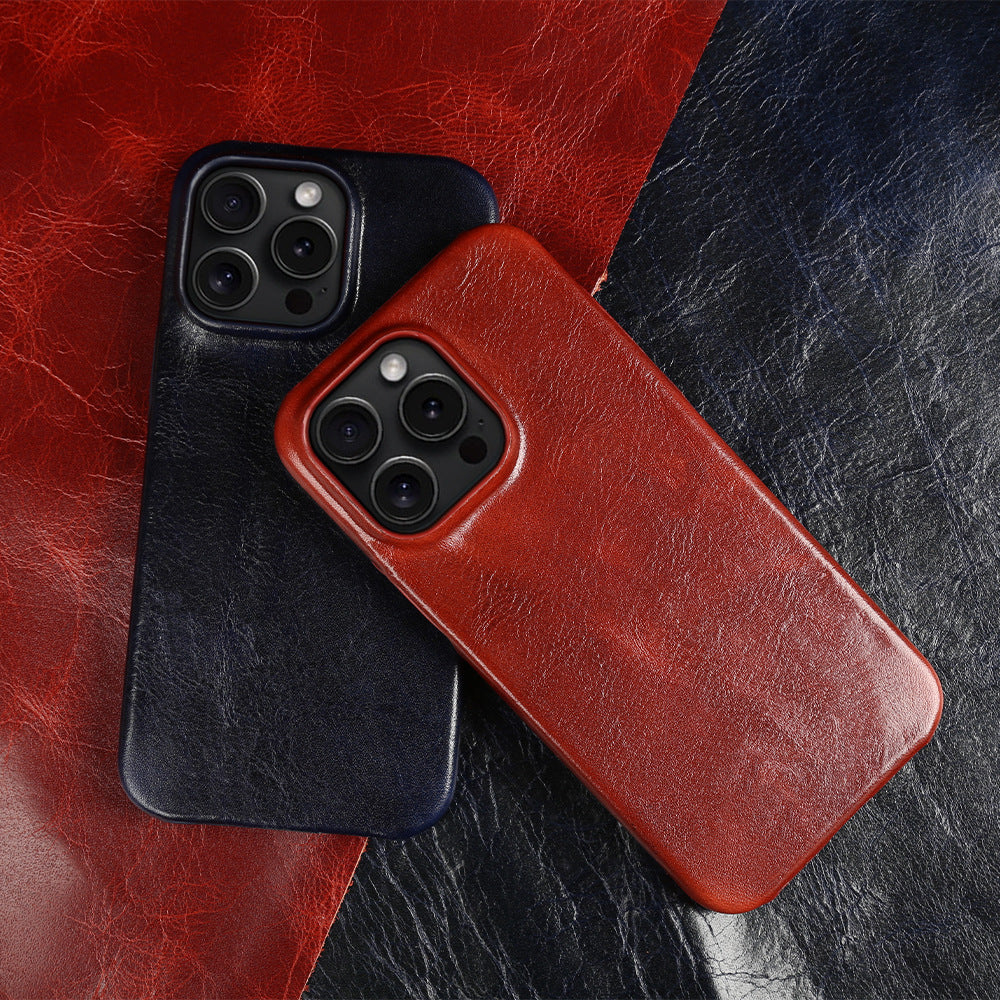 Suitable For 15Promax Phone Case High-grade Drop-resistant Leather Case