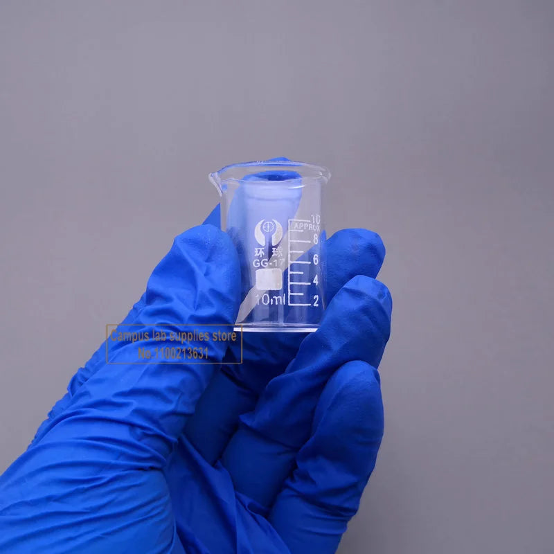 1Set (5/10/25/50/100ml) Borosilicate Glass Beaker Clear Measuring Cup Medical Supplies and Equipment