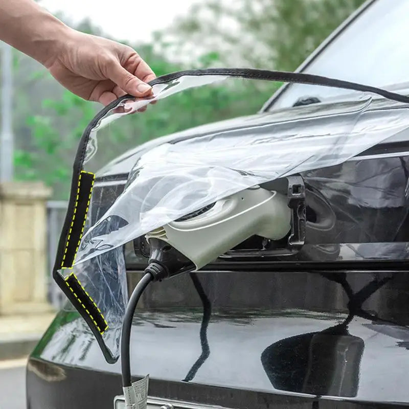 New Energy Car Charging Port Rain Cover Rainproof Dustproof EV Charger Guns Cover Snow Protection Electric Car Accessaries