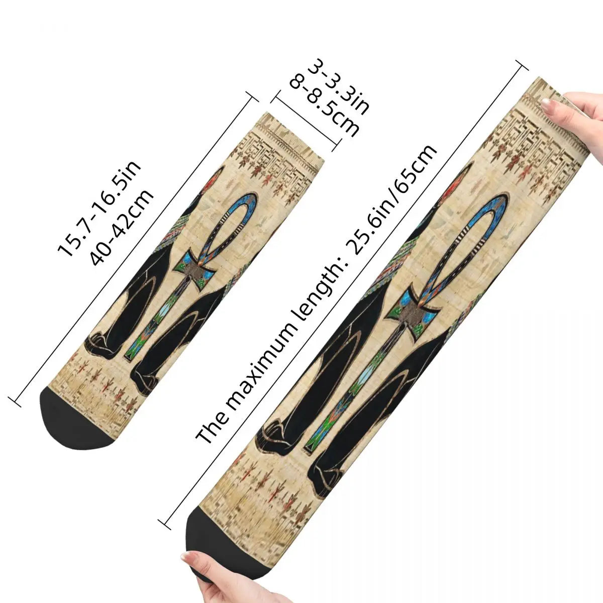 Cats And Ankh Cross Ancient Egypt Egyptian Socks Male Mens Women Spring Stockings Hip Hop