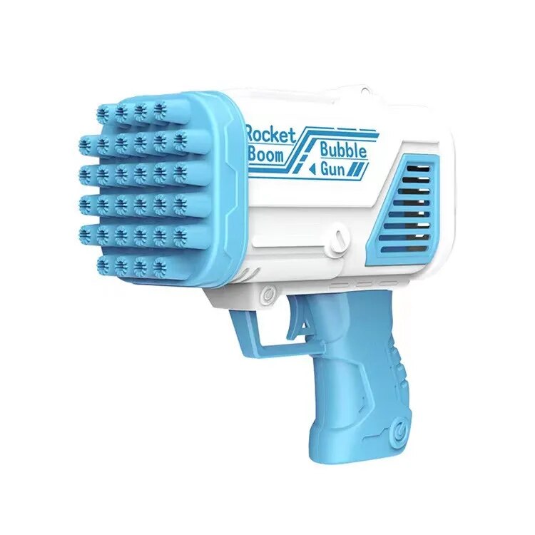 32-Hole Electric Bubble Gun Automatic Gatling Bazooka Bubble Maker Machine Children Gift Summer Outdoor Soap Bubbles Blower Toy