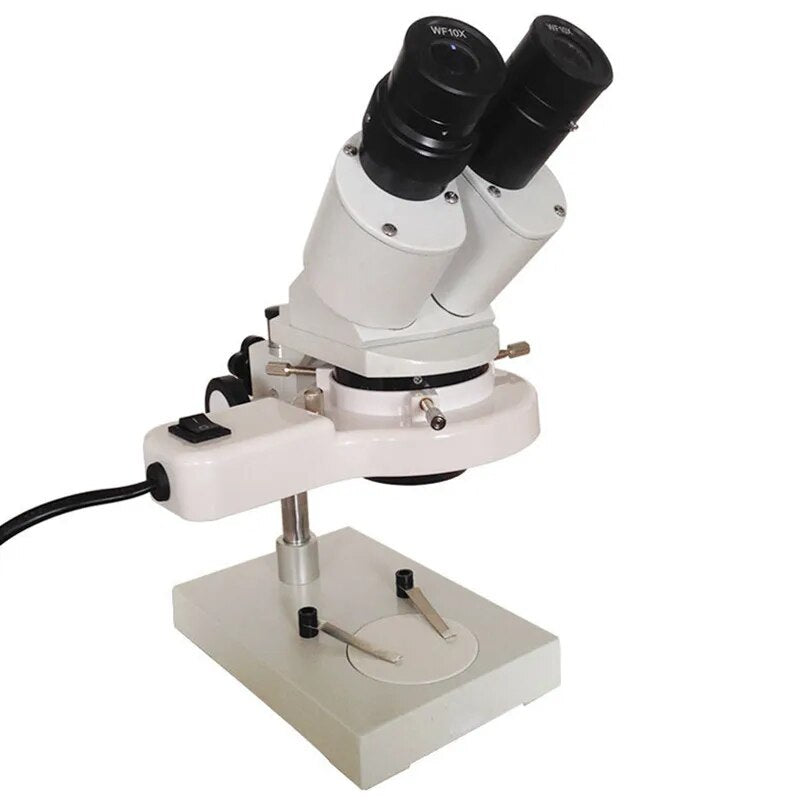 20X 40X Binocular Stereo Microscope PCB Soldering Mobile Phone Repair Tool with Gift (Fluorescent Light)