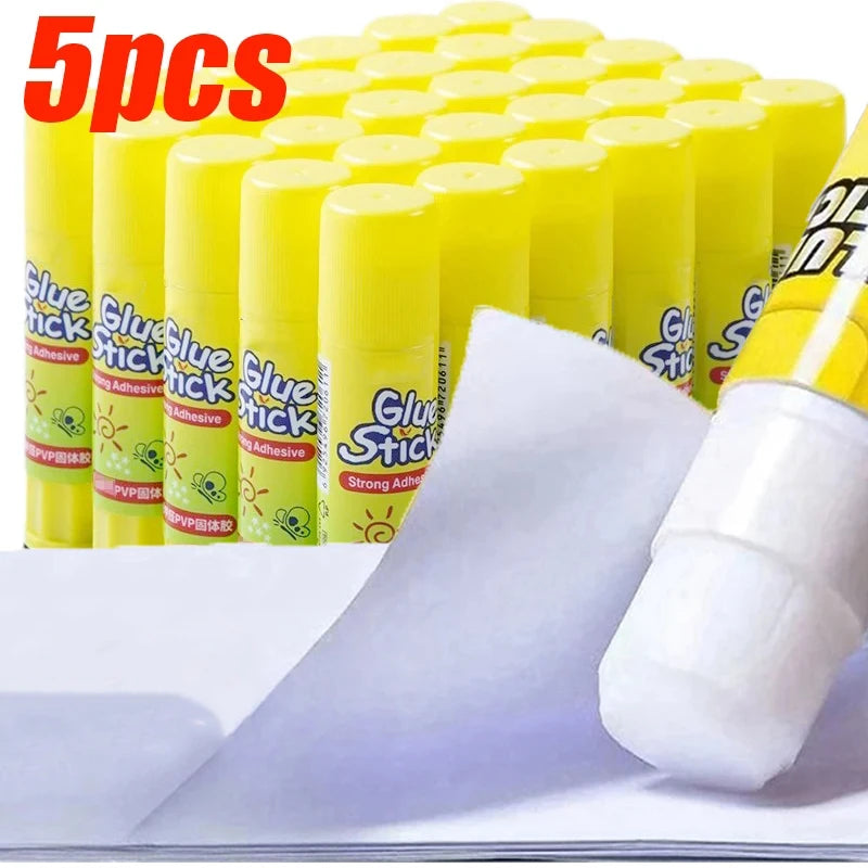 5/1Pcs White Color Solid Glue Stick for Student Stationery DIY Scrapbooking Solid Glue High Viscosity School Office Supplies