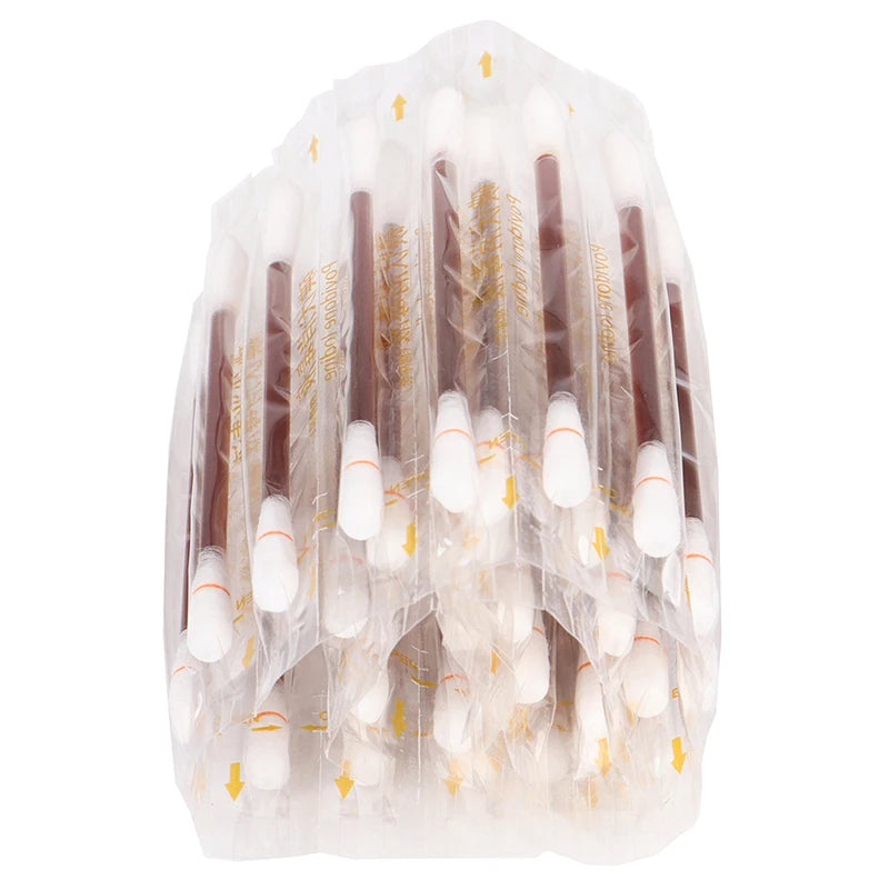 30pcs Disposable Emergency Cotton Stick Iodine Swab Home Outdoor First Aid Kit Double Head Medical Cleaning Supplies