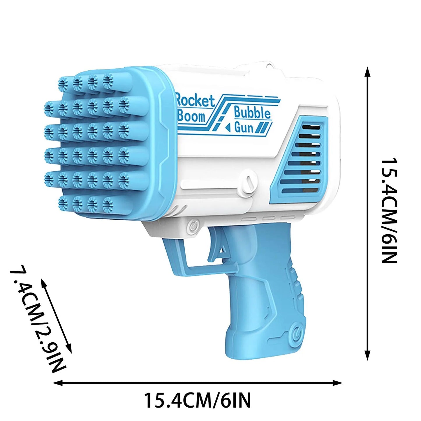 32-Hole Electric Bubble Gun Automatic Gatling Bazooka Bubble Maker Machine Children Gift Summer Outdoor Soap Bubbles Blower Toy