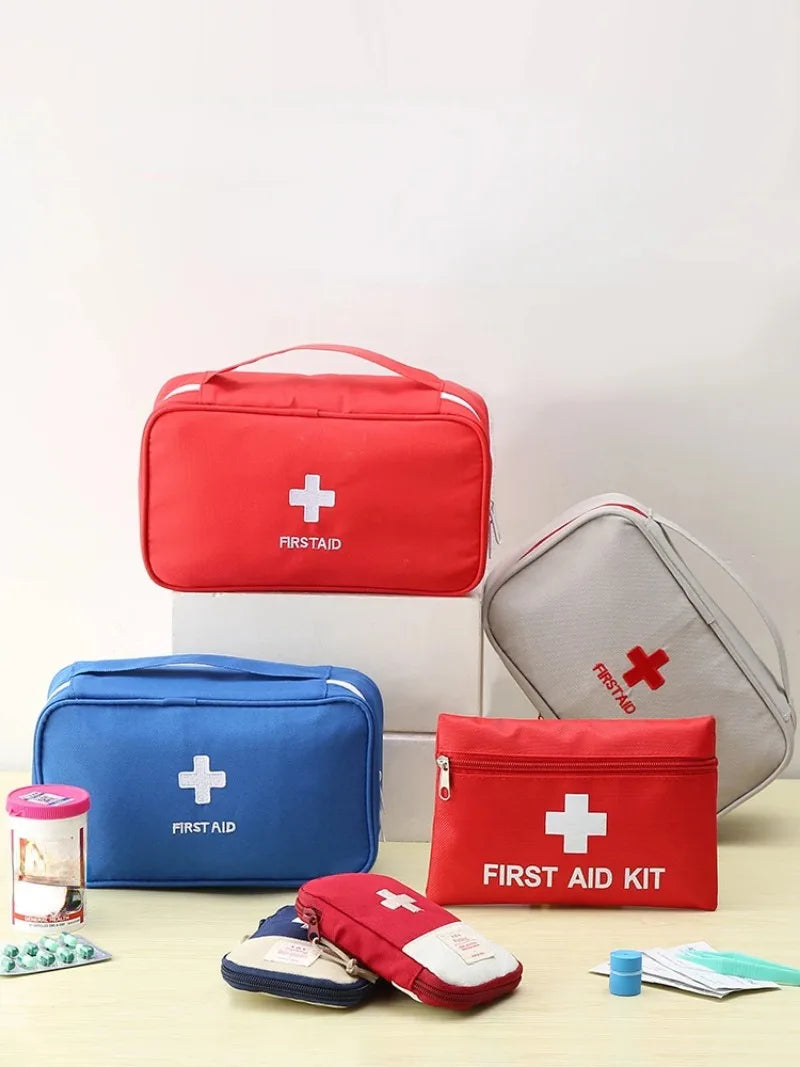 Travel Portable First Aid Kit Outdoor Camping Pill Pouch Medicine Storage Bag Family Emergency Medical Case Accessories Supplies