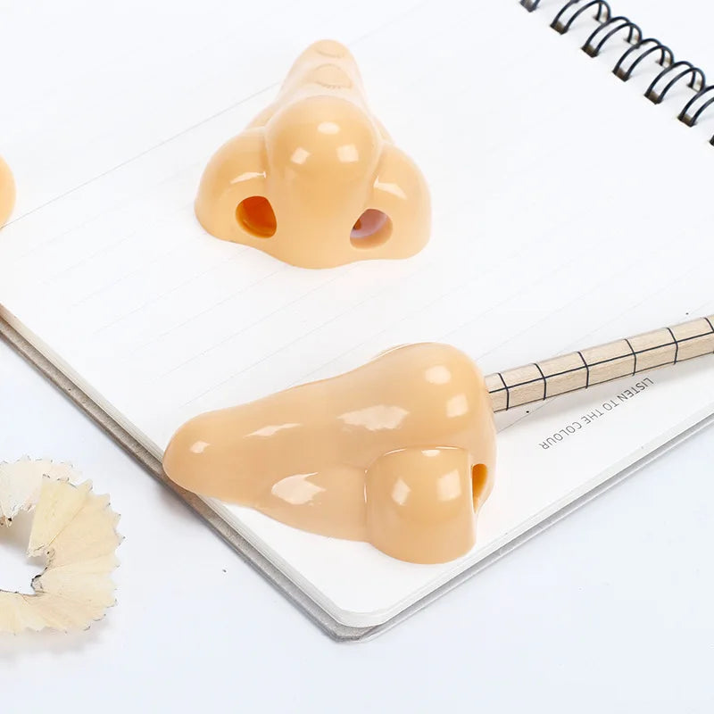 Creative Nose Pencil Sharpeners Funny Pencil Cutting Tools School Supplies Student Stationery Writing Drawing Rewards Gift