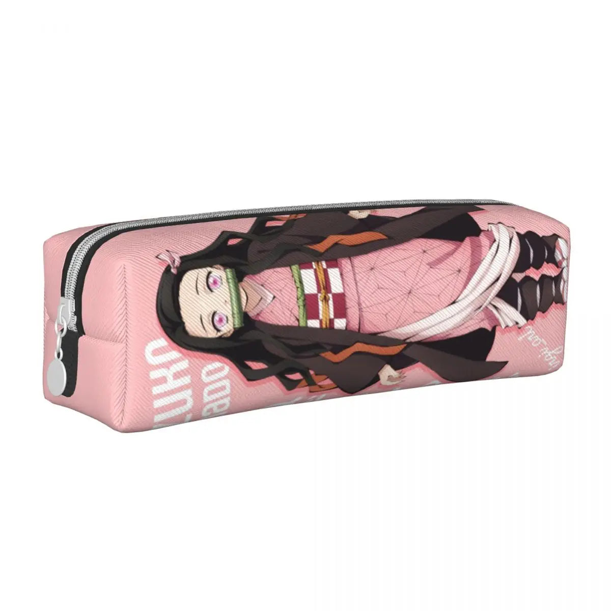 Kamado Nezuko Demon Slayer Pencil Case Anime Pencilcases Pen Holder for Student Big Capacity Bag School Supplies Gift Stationery