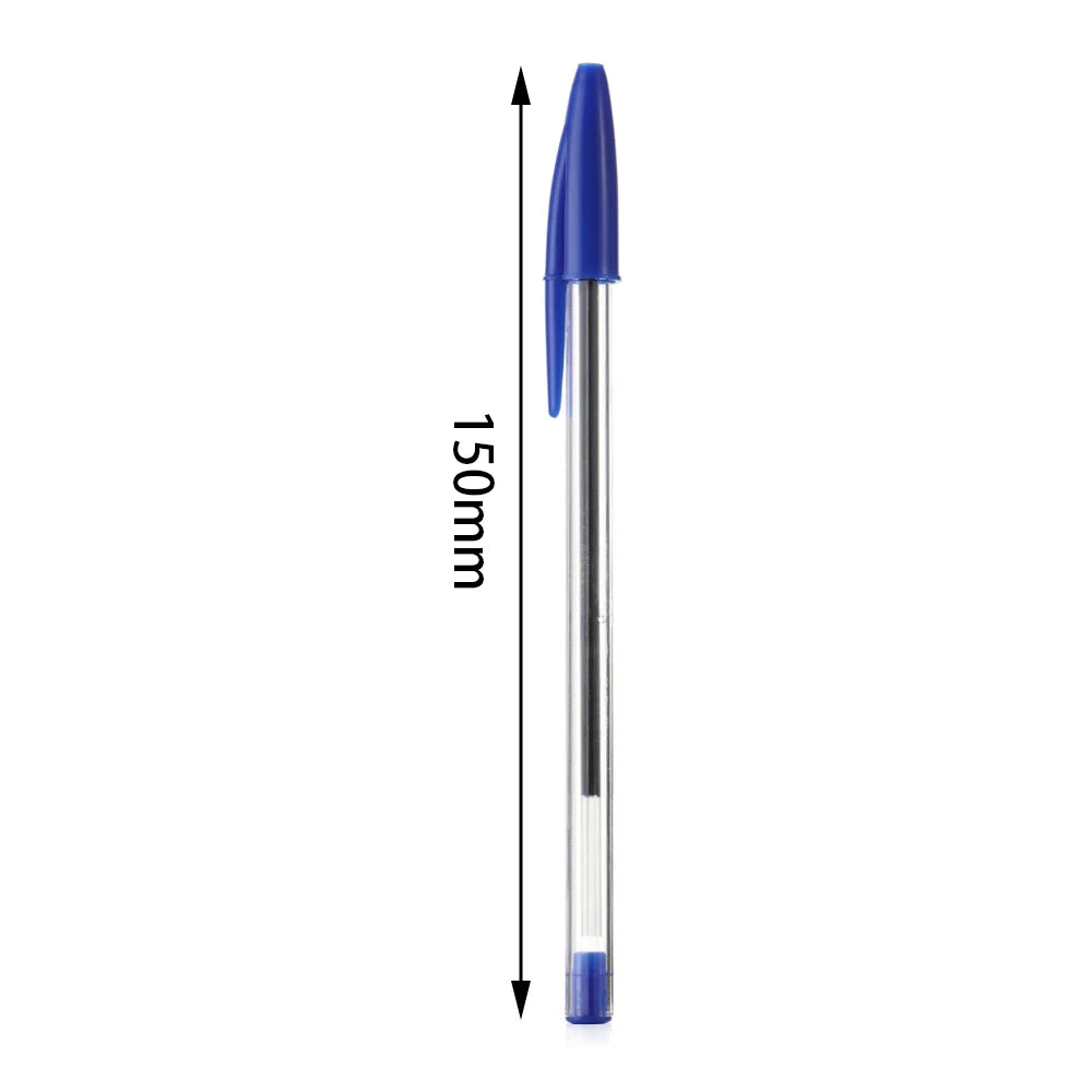 6/11 Pcs 1.0mm Ballpoint Pens Blue Black Plastic Ball Point Pens Student Gift School Office Supplies Long Lasting Smooth Writing