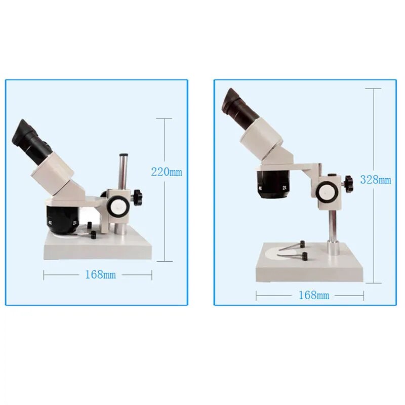 20X 40X Binocular Stereo Microscope PCB Soldering Mobile Phone Repair Tool with Gift (Fluorescent Light)