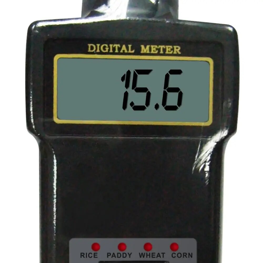 Handheld Digital Grain Temperature 8 ~ 20% Moisture Meter Tester Rice Corn Wheat + FREE Extra long 2-pin probe