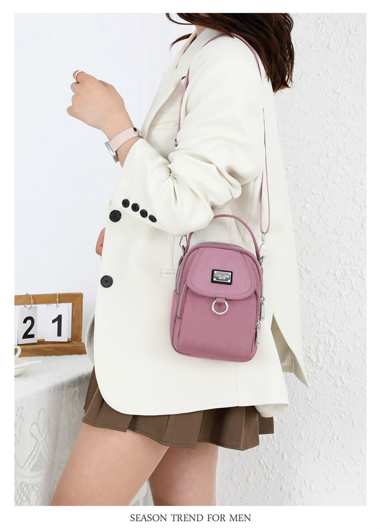 Women's Shoulder Messenger Bag Hand-carrying Oxford Cloth Mobile Phone Bag