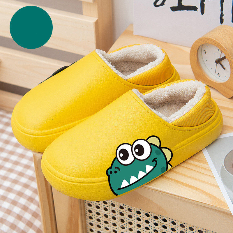 Cartoon Cute Bear Wearing Household Cotton Shoes Indoor And Outdoor
