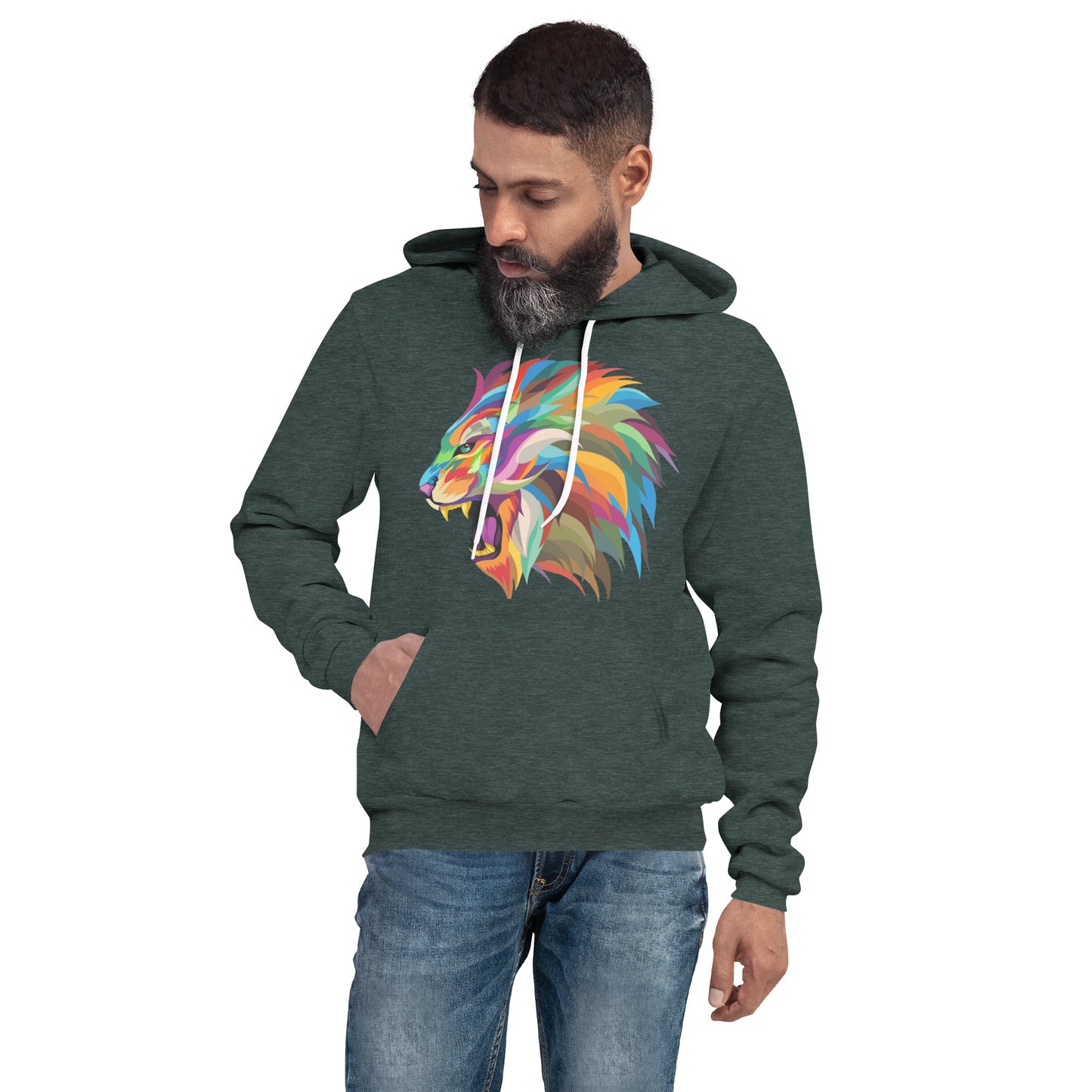 Colorful lion hoodie