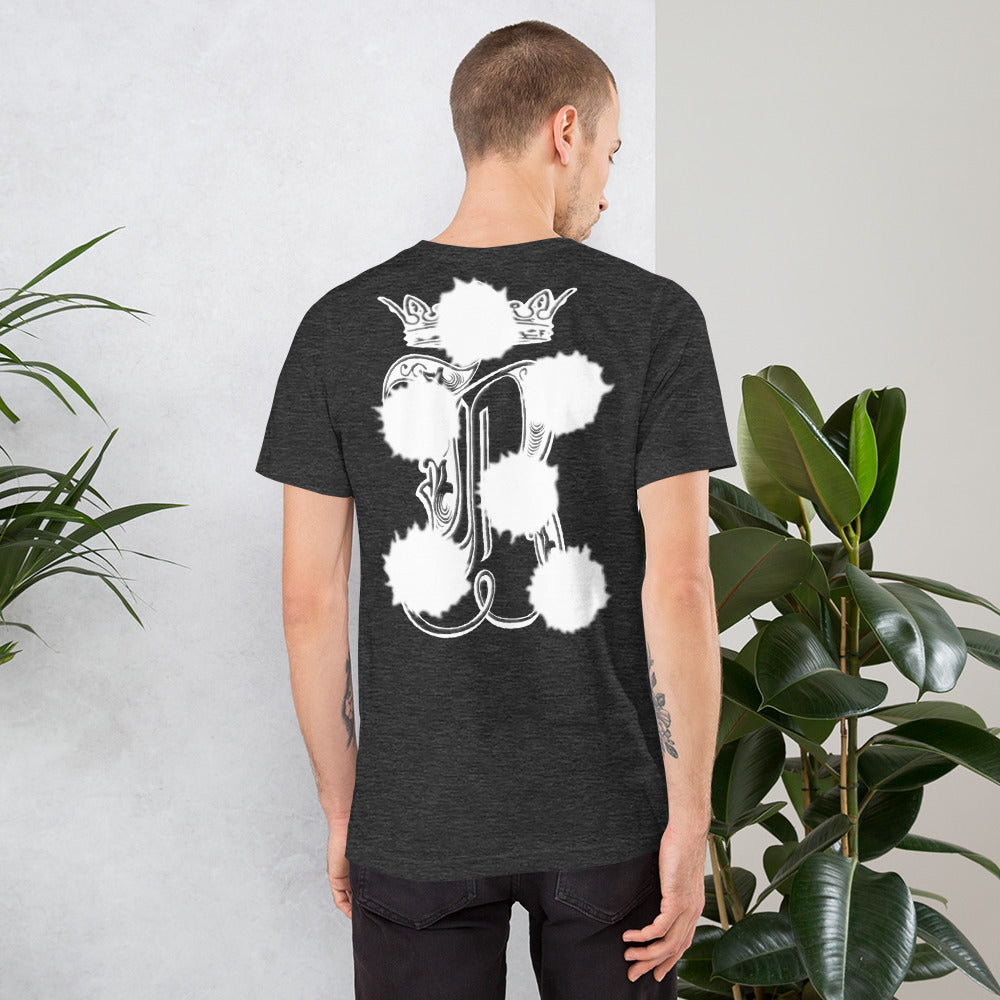 Man with gun t-shirt