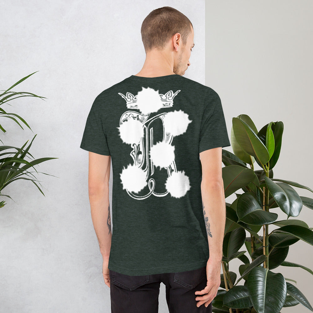 Man with gun t-shirt