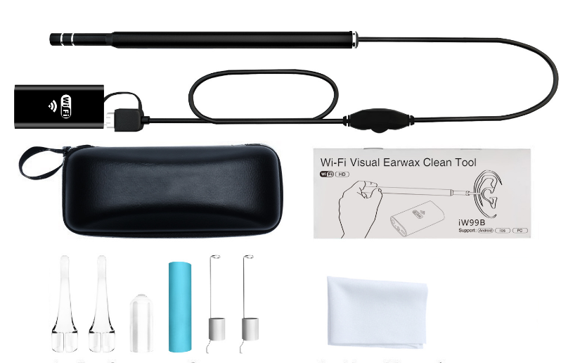 Safe High-Definition Visual Earpiece Endoscope