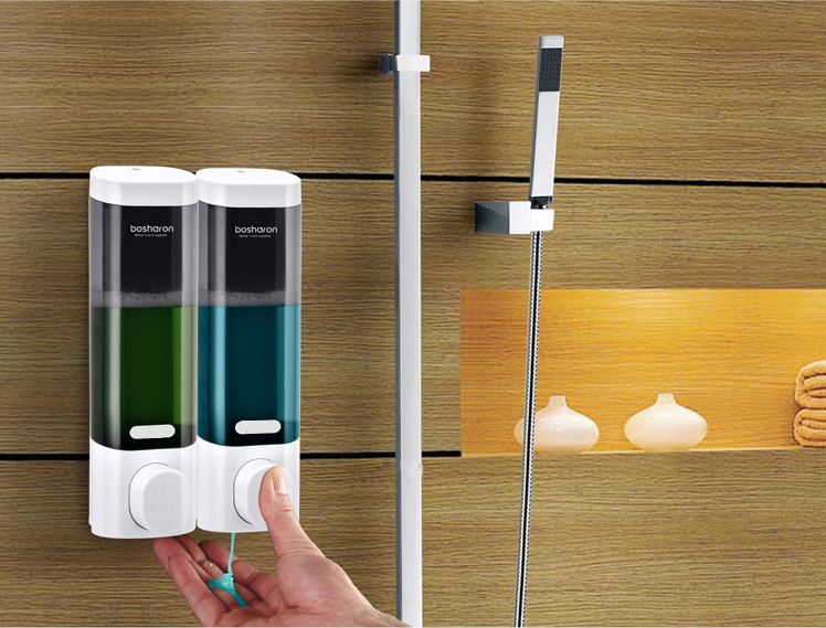 Hand Soap Dispenser Free Punch Shampoo Shower Gel Box Wall-mounted Hand Sanitizer Bottle Wall Hanging