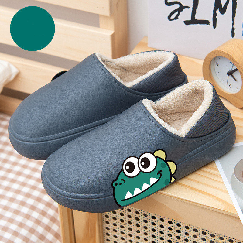 Cartoon Cute Bear Wearing Household Cotton Shoes Indoor And Outdoor