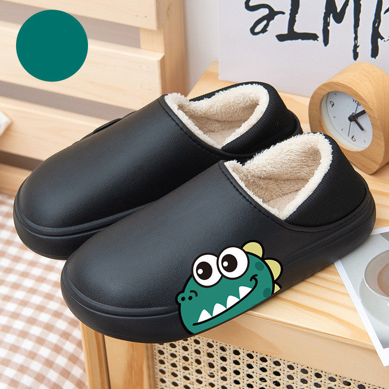 Cartoon Cute Bear Wearing Household Cotton Shoes Indoor And Outdoor
