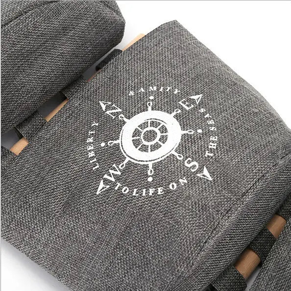 4Styles Wall Sundry Navy Fabric Cotton Pocket Hanging Holder Storage Bag Rack makeup Cosmetic organizer storage basket box AU232