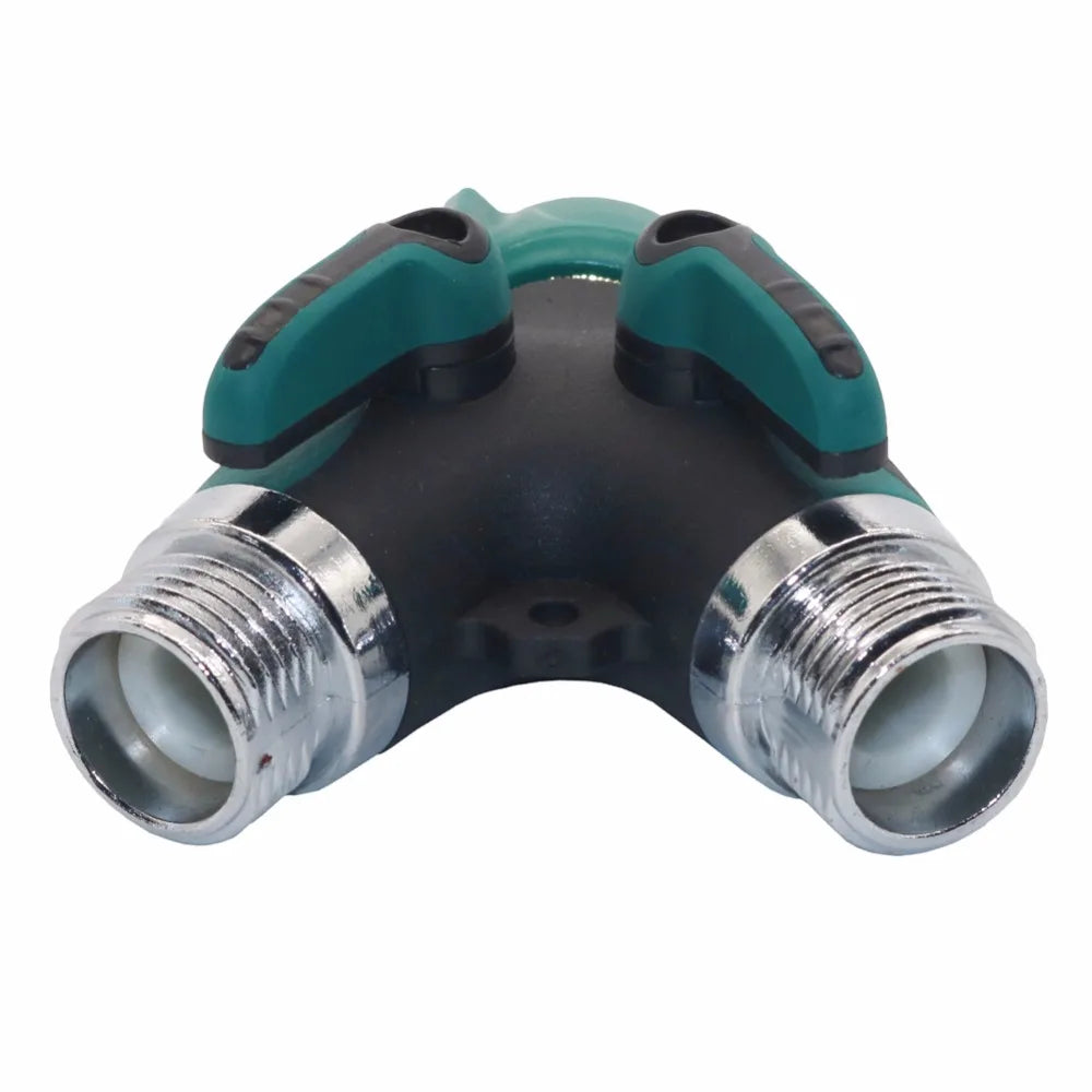 3/4 inch Hose Connector Garden Hose Splitter 2 Way Garden Water Connectors For Lawn, Garden Irrigation