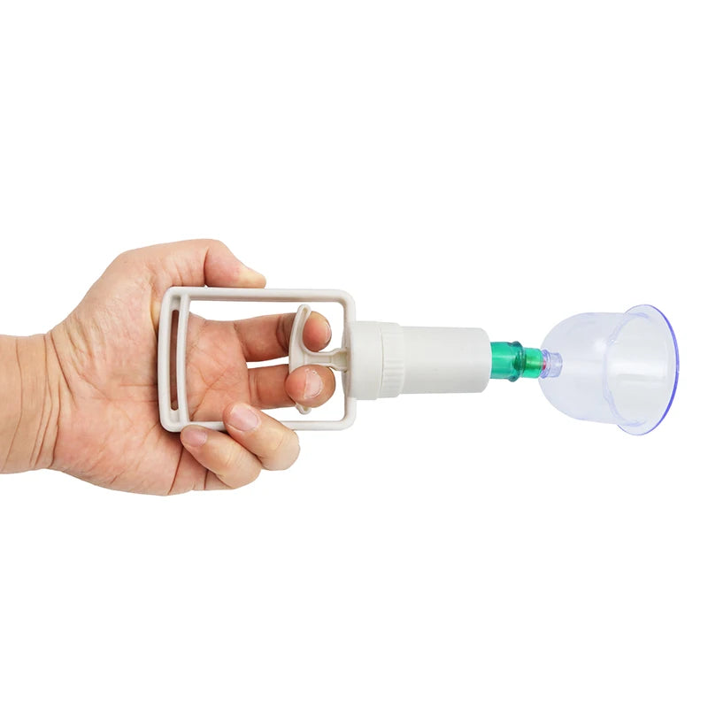 Effective Health Care 12 Cupping Cups Medical Vacuum Cans Suction Therapy Device Back Body Massage anti-cellulite massager Set