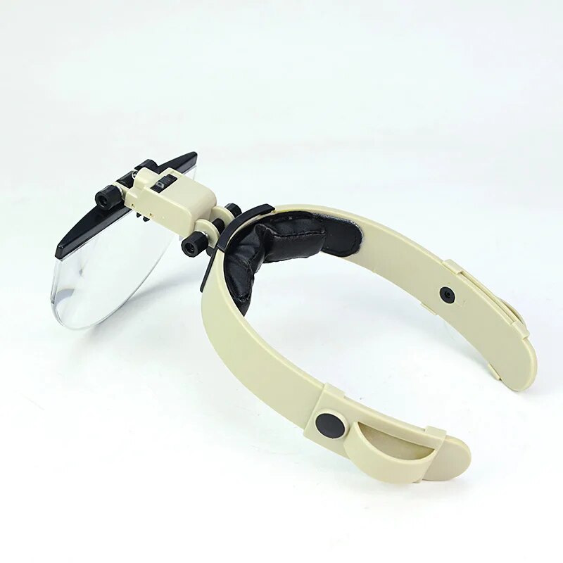 2X 3.8X 4.5X 5.5X Helmet Magnifying Glass LED Illuminated Headband Magnifier Loupe Watch Jewelry Repair Reading Tool