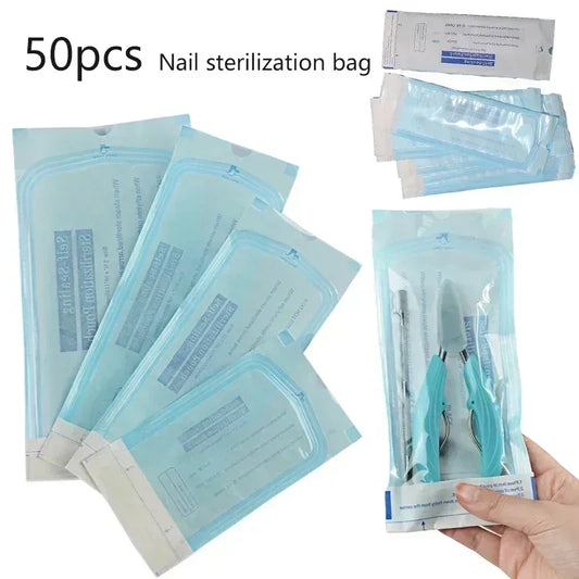 20/50pcs/bag Self-sealing Sterilization Pouches Bags 4 Sizes Medical-grade Bag Disposable Nail Art Tattoo Accessories Supplies