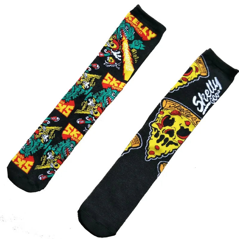 Socks men cartoon Skelly Selest sock men's anime Knee-High Warm Stitching pattern Antiskid Invisible Casual are winter Cotton