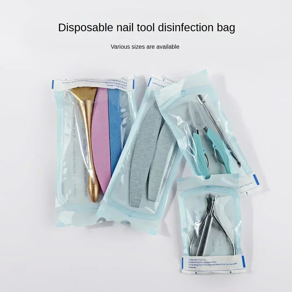 20/50pcs/bag Self-sealing Sterilization Pouches Bags 4 Sizes Medical-grade Bag Disposable Nail Art Tattoo Accessories Supplies