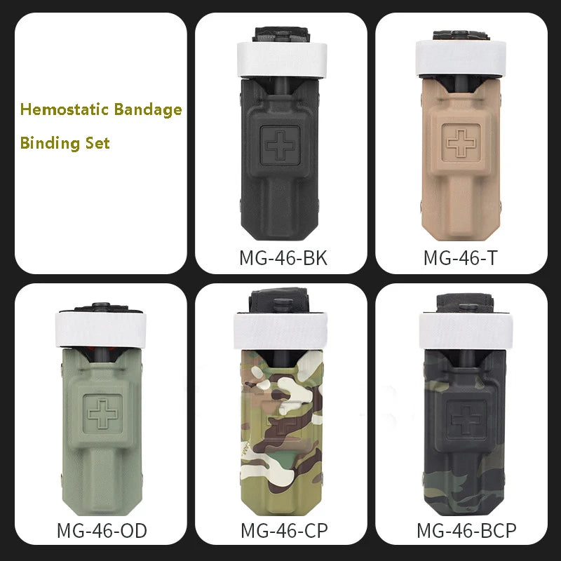 Hemostatic Bandage Binding Set, Medical Outdoor Emergency Survival, Tactical Supplies, Tactical Equipment