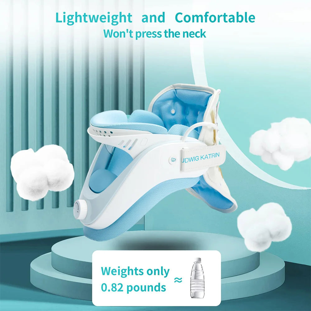 Neck Traction Device, Medical Neck Stretcher, Posture Corrector, Inflatable Cervical Collar, Relieve Neck and Shoulder Pain